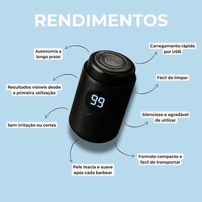 SkinProtect+ · Máquina de barbear portátil