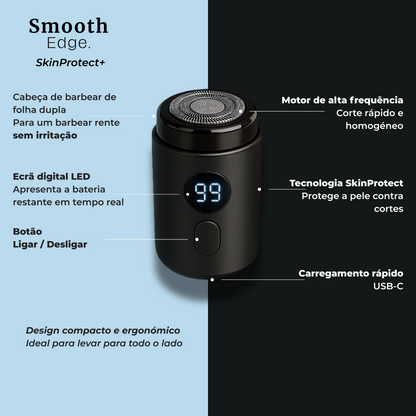 SkinProtect+ · Máquina de barbear portátil